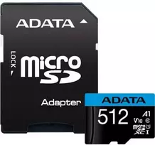 MEMORY Micro SDXC 512GB atminties kortelė su adapteriu ADATA