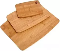 Excellent Houseware Pjaustymo lenta bambukinė 3 vnt.