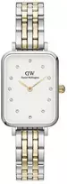 Moteriškas laikrodis DANIEL WELLINGTON Quadro Lumine 5 jungčių dviejų tonų 20 mm DW00100625 + BOX (zw519f)