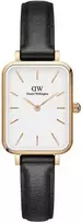 DANIEL WELLINGTON MOTERIS LAIKRODIS DW00100434 – Quadro Pressed Sheffield Gold 32mm + DĖŽĖ