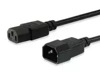 Equip Įranga Įrengti Kaltgeräteverl.-Kabelis maitinimo kabelis IEC C14 -> IEC C13 St/Bu 3m sw