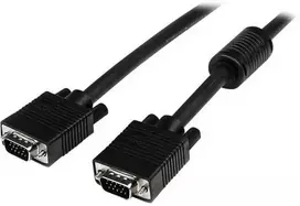StarTech.com 5 m bendraašis didelės raiškos monitoriaus VGA vaizdo kabelis - HD15 į HD15 M/M, 5 m, VGA (D-Sub), VGA (D-Sub), kištukas, kištukas, juodas