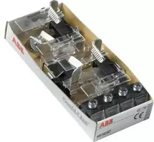 ABB Saugiklių juosta DIN 00 1, vid. Nominali srovė A: maks. 160, laido skerspjūvis: 50–150 mm², montavimo plotis 90 mm.