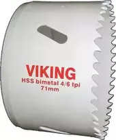 Helmuth A Jensen VIKING skylių pjūklas, tiekiamas be laikiklio. Pjovimo gylis 38 mm. Skylės skersmuo 75 mm.