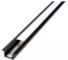 Sg Armaturen „StripLine“ 1,8 m juodo profilio įmontuojamas kabelis