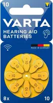 Varta 4043752393729, Vienkartinės baterijos, Cinko-oro, 1,45 V, 8 vnt., Hg (gyvsidabris), 0–45 °C