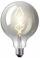 Nielsen_Light DEKORATYVINĖ LED LEMPUTĖ 6W GLOBE ZIG ZAG Ø125 TAMSIAI TONUOTAS STIKLAS
