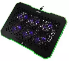Nešiojamojo kompiuterio aušinimo stovas HISMART, su 6 RGB ventiliatoriais, 5 padėčių