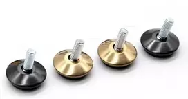 Oem Koja su jungtimi 35x18mm aukso spalvos - baldų kojelė M8 - reguliuojama koja baldams