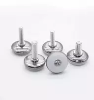 Oem Reguliuojama kojelė baldams - M8 27x20mm - sidabrinė - baldų kojelė su poveržle