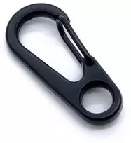 Oem Metalinis kabliukas 33x15mm - juodas - Rakto kabliukas - Survival