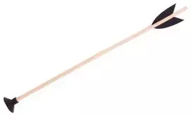 Bestsaller Medinė strėlė su siurbtuku, 40 cm, lankams iki 100 cm