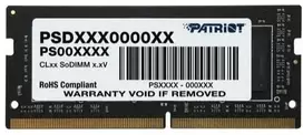 Atminties modulis PATRIOT SIGNATURE DDR4 SO-DIMM 8GB 3200MHz (PSD48G32002S)
