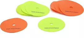 YakimaSport Flat lauko žymekliai (žymėjimo kilimėliai) - 12 rinkinys, geltona ir oranžinė