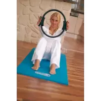 SISSEL® Pilates žiedas, 38 cm, juodas