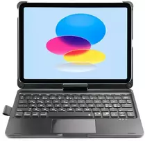 Next Concept „XCEED CoverKey“, skirtas „iPad 10.2 / 10.5" (7 kartos, 8.9), juodas, su šiaurietišku ir islandišku išdėstymu.