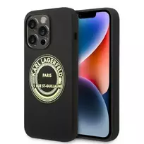 Karl Lagerfeld KLHCP14LSRSGRCK iPhone 14 Pro 6.1" hard case, black | black Silicone RSG