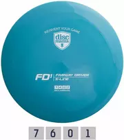 Blue Diskgolfo diskas Fairway Driver S-LINE FD1 Mėlyna