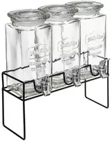 Stiklainių su kraneliais komplektas Secret de Gourmet (3 x 1,5 l)