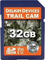 Atminties kortelė Delkin SDHC Trail Cam R100/W30 U3 (V30) 32GB