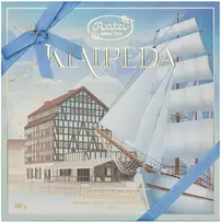 Rūta Šokoladinių saldainių ir šokolado rinkinys „Klaipėda”, 210 g
