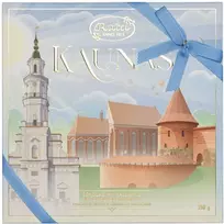 Rūta Šokoladinių saldainių ir šokolado rinkinys „Kaunas”, 210 g