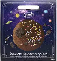 Rūta Pieninis šokoladas su traškiais sausainiais ir dražė saldainiais „Šokoladinė svajonių planeta“, 300g