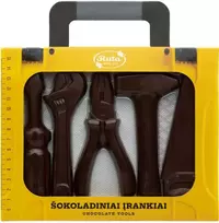 Rūta Juodojo šokolado (50 %) figūrų rinkinys „Šokoladiniai įrankiai“, 160 g