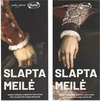 Rūta Juodasis šokoladas (75 %) su apelsinais ir jūros druska „Slapta meilė“, 70 g