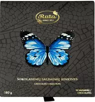 Rūta Šokoladinių saldainių rinkinys „Drugeliai“, 180 g