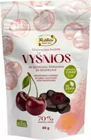 Rūta Džiovintos šaltyje vyšnios su juoduoju šokoladu (70 %). Su saldikliais, 80 g