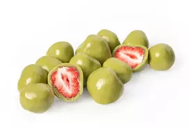 Rūta Džiovintos šaltyje braškės su baltuoju šokoladu ir Matcha, 1300 g