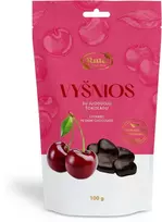 Rūta Vyšnios su juoduoju šokoladu (75 %), 100 g