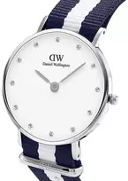 Laikrodis DANIEL WELLINGTON Glasgow Sidabrinis Ladies' Watch DW00100082 + BOX
