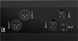 Audac AUDAC NWP222/B Tinklo garso įvesties ir išvesties skydelis - 2 x XLR įvestis ir išvestis + BT (4 x 2 CH) juodas