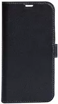 Dėklas ESSENTIALS „iPhone 12 mini“ odinė piniginė, nuimama, juoda