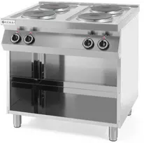 Viryklė Hendi Atskirai pastatoma elektrinė virtuvė ant plieninio pagrindo 4 x 2,6kW, plotis 80cm