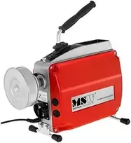 Elektrinio vamzdžių valymo stūmoklio mašinos sk. 20–150 mm MSW POWER DRAIN CLEAN 2.3E + priedai