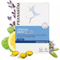 Pranarom Aromanoctis Sleep and Relaxation maisto papildai miegui ir nervų sistemai 30 vnt kapsulių