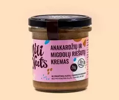 Milinuts Mili Nuts Anakardžių ir migdolų riešutų kremas : Svoris - 1000 g