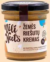 Milinuts Mili Nuts Žemės riešutų kremas glotnus : Svoris - 1000 g