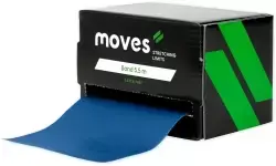 Elastinė juosta be latekso MOVES band 5,5 m (Spalva: Mėlyna)