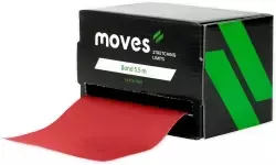 Elastinė juosta be latekso MOVES band 5,5 m (Spalva: Raudona)