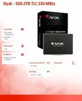 AFOX SD250-2000GN vidinis SSD diskas 2 TB 2,5" Serial ATA III 3D NAND