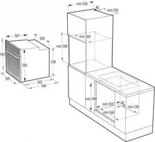 Įmontuojama orkaitė Gorenje BO6735E05B + dujinė kaitlentė Gorenje G641EB