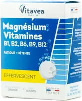 Vitavea Magnis, vitaminai B1, B2, B6, B9, B12 24 tirpstančios tabletės