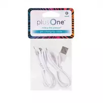 „PlusOne“ įkrovimo USB laidas mini vibratoriams PLO-6702DPK ir PLO-6702LPK, 2 vnt.