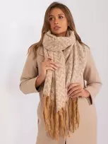 Wool Fashion Italia Šalikas-AT-SZ-23125.75-šviesus kupranugaris