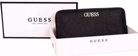 Guess, Alby, Tekstilinė Piniginė, SLG Didelis Užtrauktukas, Juodas, Moterims