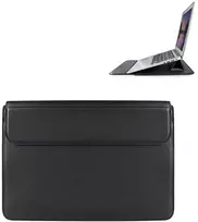 Devia nešiojamo kompiuterio / MacBook dėklas Ultra-Thin 13,3'' atsparus vandeniui PU leather juodos spalvos